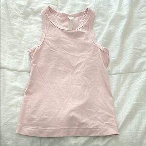 Lululemon Athletica Pink Sleeveless Tank Top with Peter Pan Collar